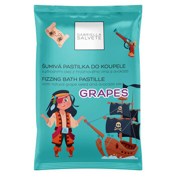 GABRIELLA SALVETE Fizzing bath pastille grapes pena do kúpeľa 40 g