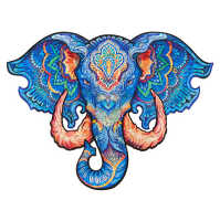 UNIDRAGON Drevené puzzle eternal elephant veľkosť M
