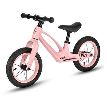 NILS Fun detské odrážadlo RB901 s 12 pumpovanými kolesami a LED ružové (Detské odrážadlá a kolobežky) - Ostatné, Iné, Omývateľný, Svietiaci