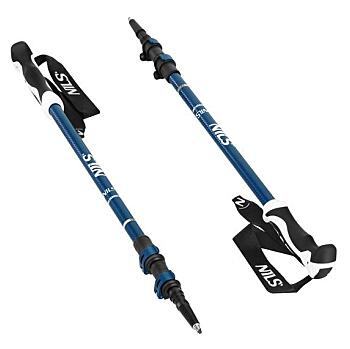 NILS Trekingové palice TK8601 modré (Trekové hole, Nordic walking)