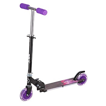 NILS Extreme skladacia kolobežka HD025 led fialová (Pohybové športové prostriedky, kolobežky) - Svietiaci