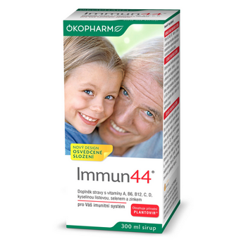 IMMUN44 Sirup 300 ml (Vitamíny na imunitu) - Viaczložkové