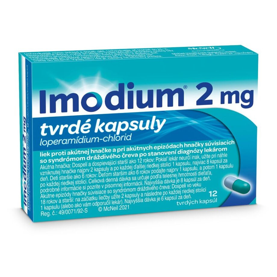 Imodium Imodium 2mg tvrdé tobolky na liečbu hnačky 12 tbl kúpite na Mojalekaren.sk