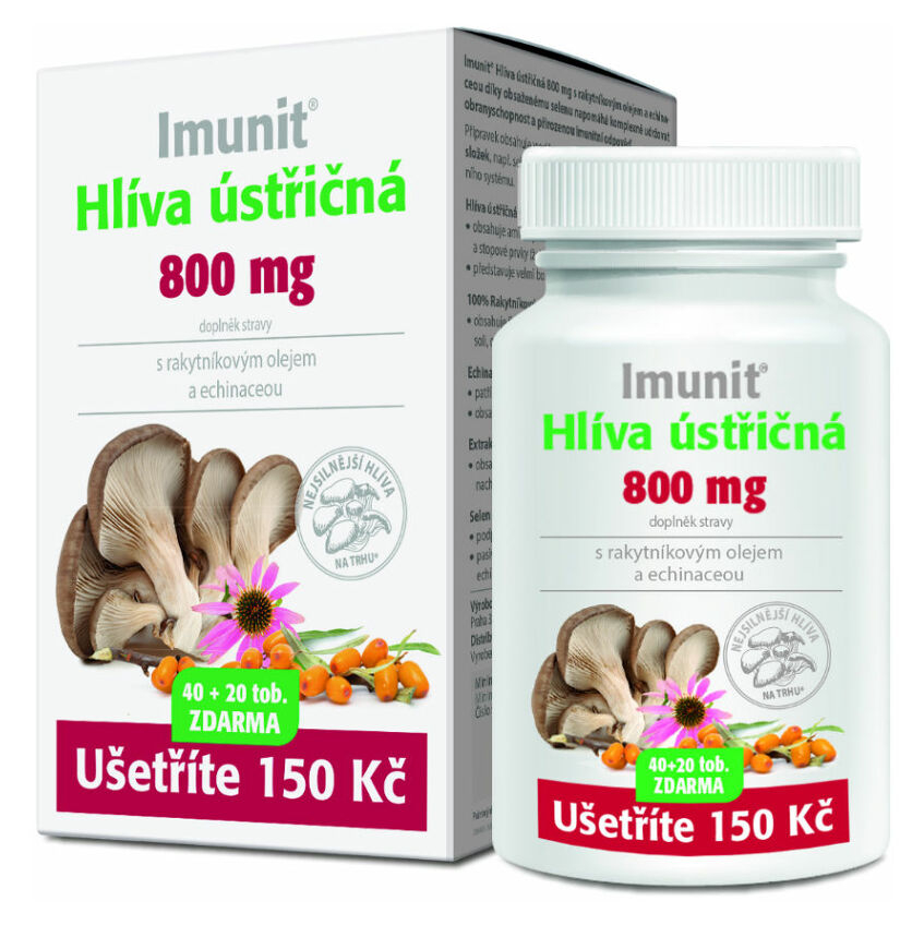 E-shop Imunit Hliva ustricovitá s rakytníkom a echinaceou 40 + 20 toboliek