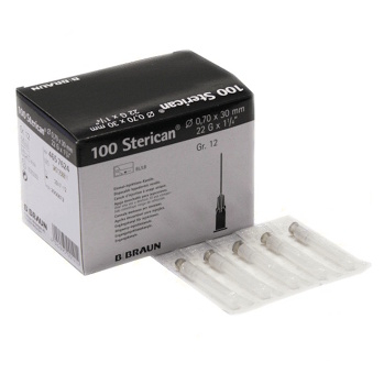 Injekční jehla 0.7 x 30 mm 22 G černá 100 ks Sterican (Chirurgické pomôcky)