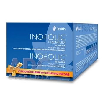 INOFOLIC Premium 60 vrecúšok + INOFOLIC 20 vrecúšok VÝHODNÉ balenie