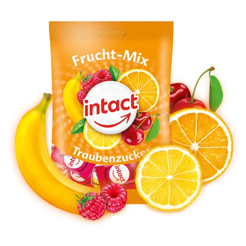 E-shop INTACT Hroznový cukor OVOCNÝ MIX s vitamínom C vrecko 75 g