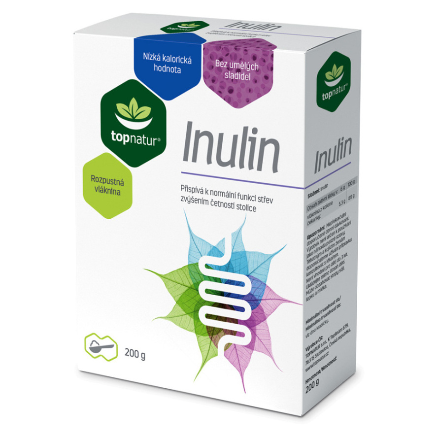 Topnatur Inulin prášok rozpustná vláknina 200 g
