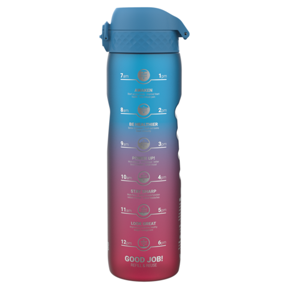 E-shop ion8 Leak Proof fľaša motivator blue & pink 1000 ml