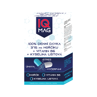 IQ MAG horčík 375 mg + B6 + kyselina listová 30 kapsúl