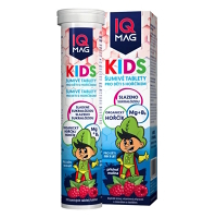 IQ MAG Kids horčík malina 20 šumivých tabliet