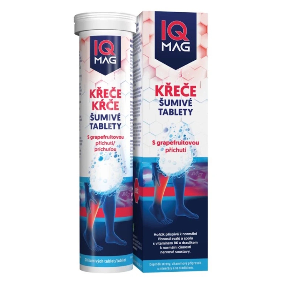 IQ MAG Kŕče grapefruit 20 šumivých tabliet kúpite na Mojalekaren.sk