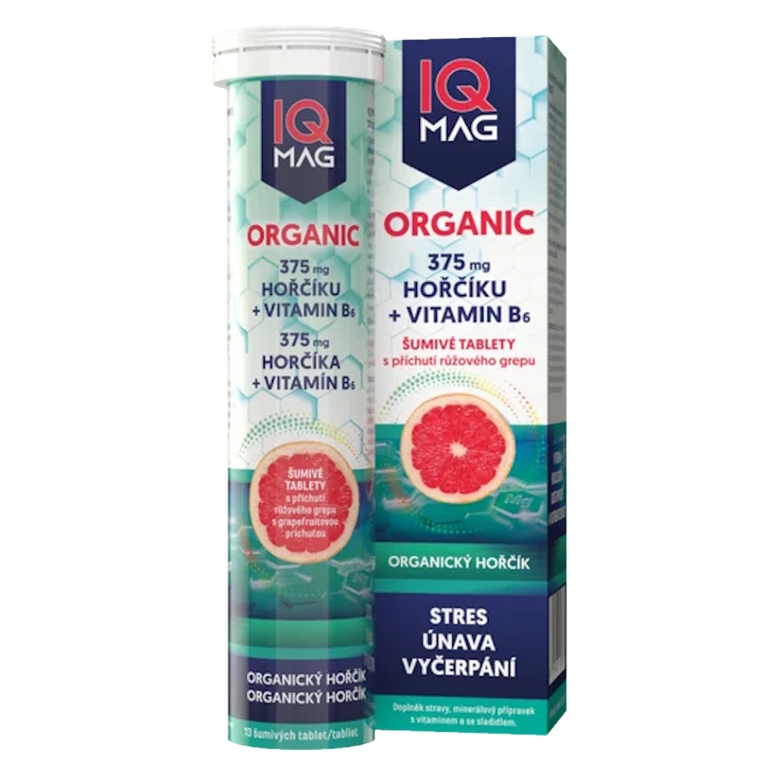 IQ MAG Organic Magnesium + B6 13 šumivých tabliet kúpite na Mojalekaren.sk