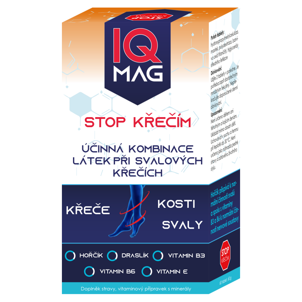 IQ Mag STOP křečím 60 toboliek kúpite na Mojalekaren.sk