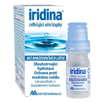 IRIDINA Zvlhčujúce očné kvapky 10 ml (Očné kvapky) - Upokojujúci, Pre citlivé oči, Pre nositeľky kontaktných šošoviek