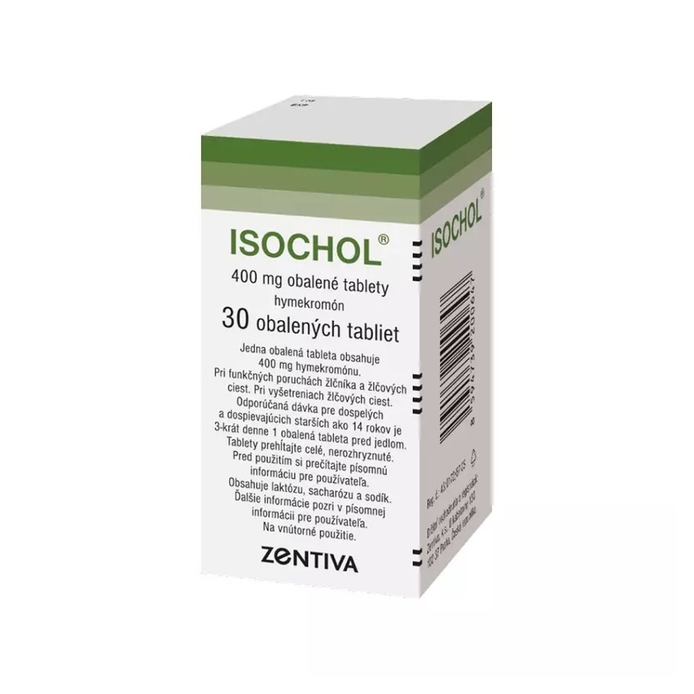 Isochol 400 mg problémy so žlčníkom 30 tbl kúpite na Mojalekaren.sk