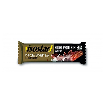 ISOSTAR Protein 30% bar tyčinka čokoláda s chrumkami 55 g (Proteínové tyčinky) - Energetické, Proteinové, Pred výkonom, Počas výkonu
