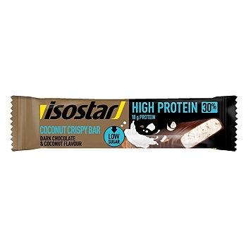ISOSTAR Protein 30% bar tyčinka kokos s chrumkami 55 g (Proteínové tyčinky) - Energetické, Proteinové, Pred výkonom, Počas výkonu