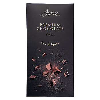 ISPIRITI Horká čokoláda 70% 80 g (Čokolády) - Horké