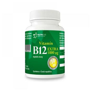 NUTRICIUS Vitamín B12 Extra 1000 g 30 tabliet