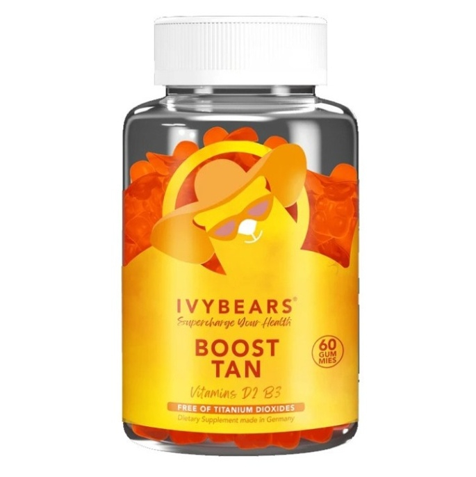 Ivy Bears Boost Tan gumové medvedíky pre podporu opálenia 60 ks