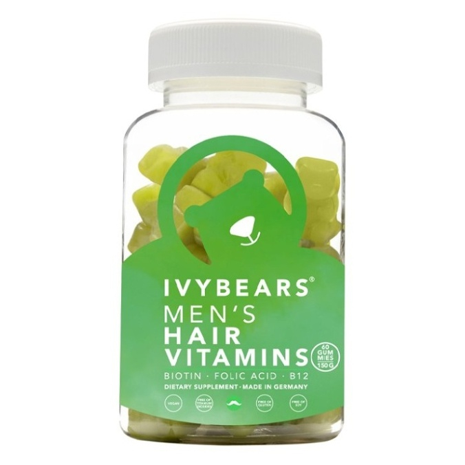IVYBEARS Vlasové vitamíny pre mužov 60 kusov