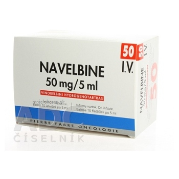 NAVELBINE 50 mg con inf (liek.inj.skl.) 10x5 ml