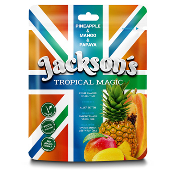JACKSON´S Magic tropical mix sušený snack tropické ovocie 50 g