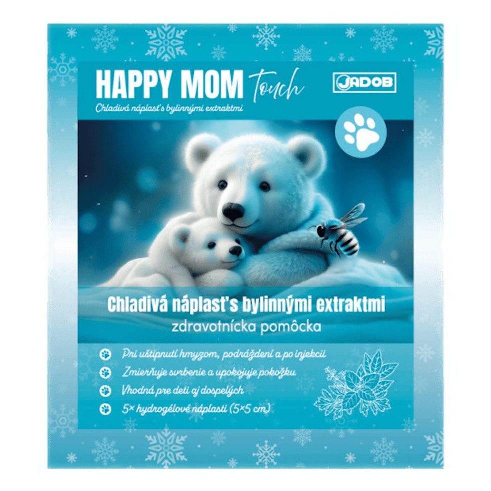 E-shop HAPPY MOM Touch chladivá náplasť s bylinnými extraktmi 5 × 5 cm 5 ks