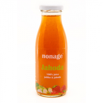NONAGE Jahoda & Jablko 100% juice 250 ml