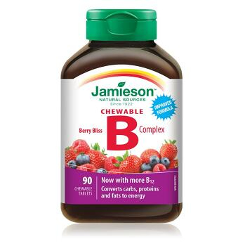JAMIESON B-komplex s príchuťou lesných plodov 90 tabliet