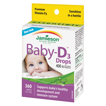 JAMIESON Baby-D vitamín D3 400 IU kvapky 11,7 ml