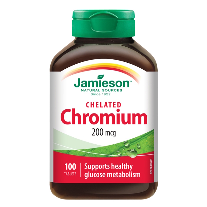 E-shop JAMIESON Chróm 200 mcg v chelátovej forme 100 tabliet