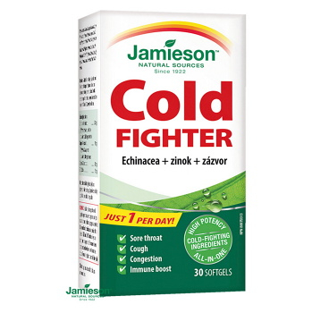 JAMIESON Cold Fighter Echinacea + zinok + zázvor 30 kapsúl