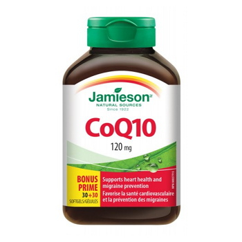 JAMIESON Koenzým Q10 120 mg 60 kapsúl
