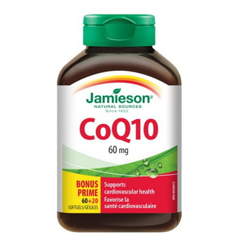 JAMIESON Koenzým Q10 60 mg 80 kapsúl