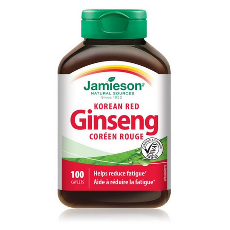Jamieson Korean Red Ginseng tablety na podporu imunity, zníženie miery únavy a vyčerpania 100 tbl kúpite na Mojalekaren.sk