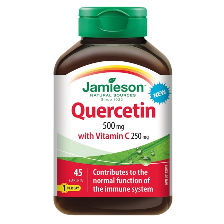 Jamieson Quercetin 500mg s Vitamínom C 250 mg na imunitu 45 tabliet