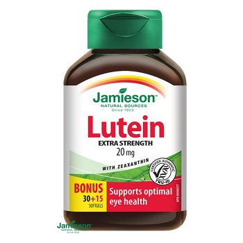 JAMIESON Lutein 20 mg so zeaxantínom extra silný 45 kapsúl, expirácie