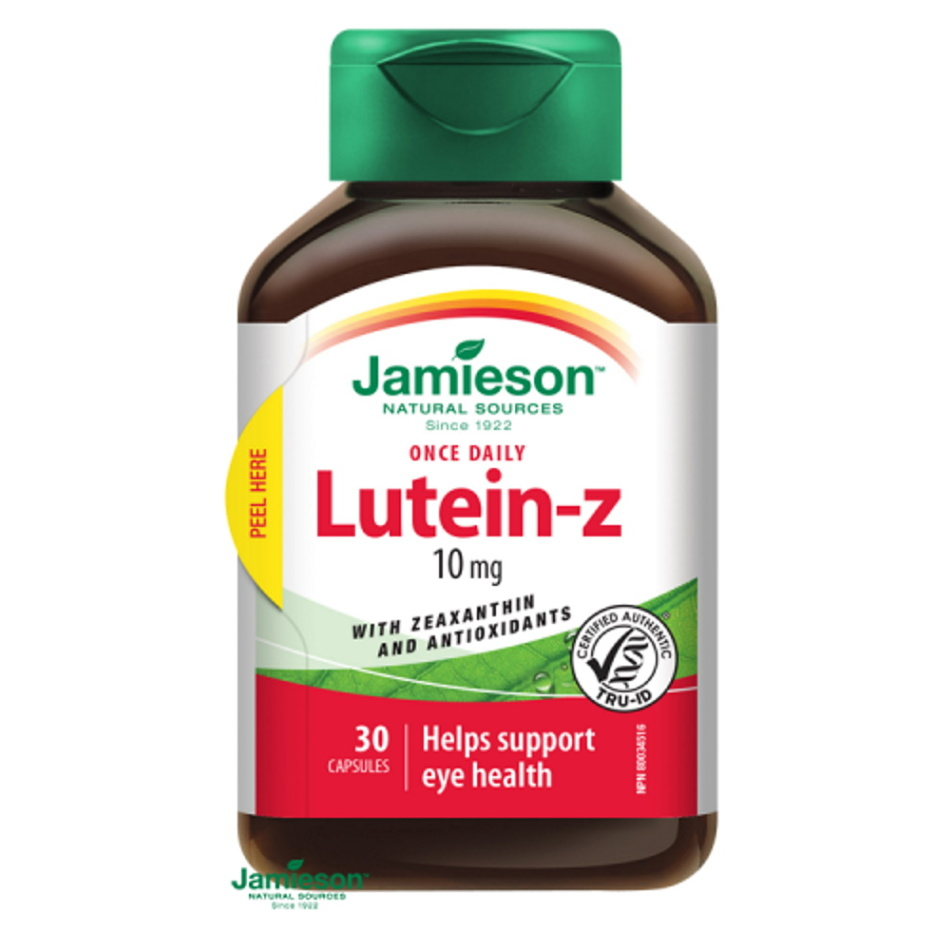 Jamieson Lutein-Zeaxantín 10 mg starostlivosť o oči 30 kapsúl