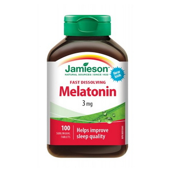 JAMIESON Melatonin 3 mg 100 tabliet pod jazyk