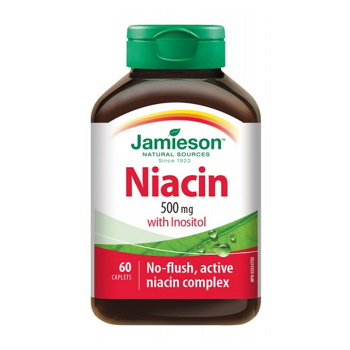 JAMIESON Niacín 500 mg s inozitolom 60 tabliet