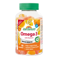 JAMIESON Omega-3 Gummies 90 želatínových pastiliek