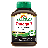 JAMIESON Omega-3 Ultra 900 mg 75 kapsúl