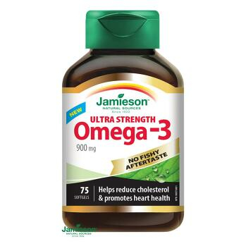 JAMIESON Omega-3 Ultra Strenght 900 mg 75 kapsúl