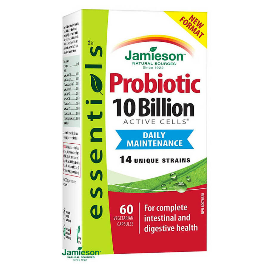 Jamieson Probiotic 10 Billion kapsuly na ochranu črevnej mikroflóry 60 cps kúpite na Mojalekaren.sk