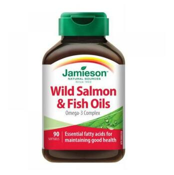 Jamieson Salmon Omega-3 komplex z lososa a rybích olejov 90 kapsúl