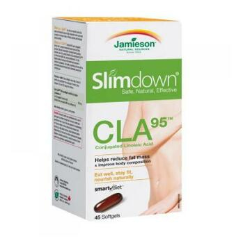 Jamieson Slimdown® CLA 95™ 950 mg kyselina linolová 45 kapsúl