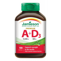 JAMIESON Vitamín A a D3 Premium 10000 IU/ 800 IU 100 kapsúl