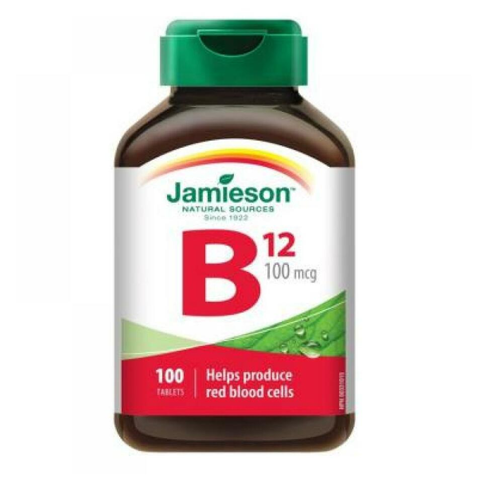 JAMIESON Vitamín B12 metylkobalamín 100 mcg 100 tabliet kúpite na Mojalekaren.sk